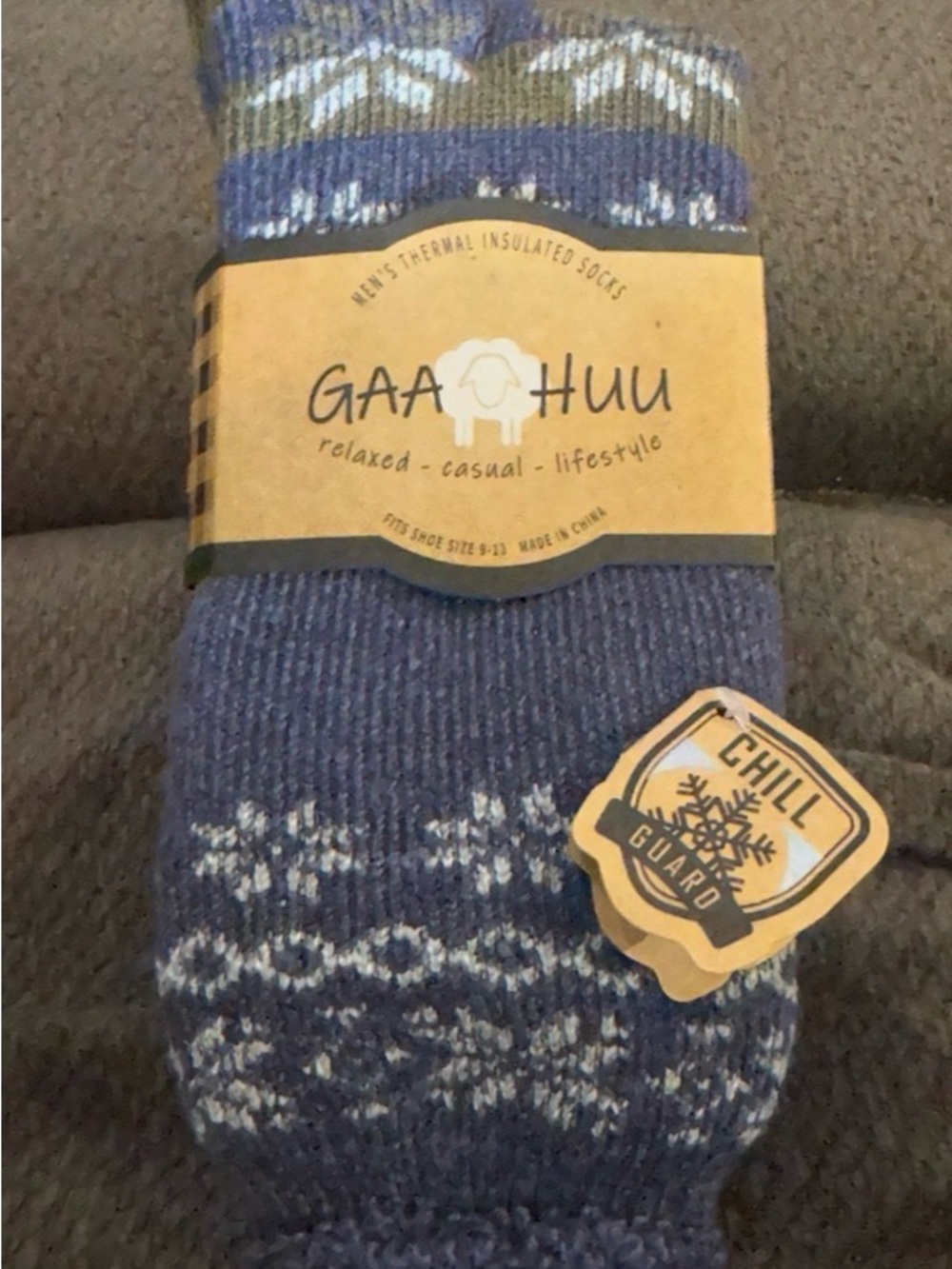 Women's Casual Blue Patterned Socks